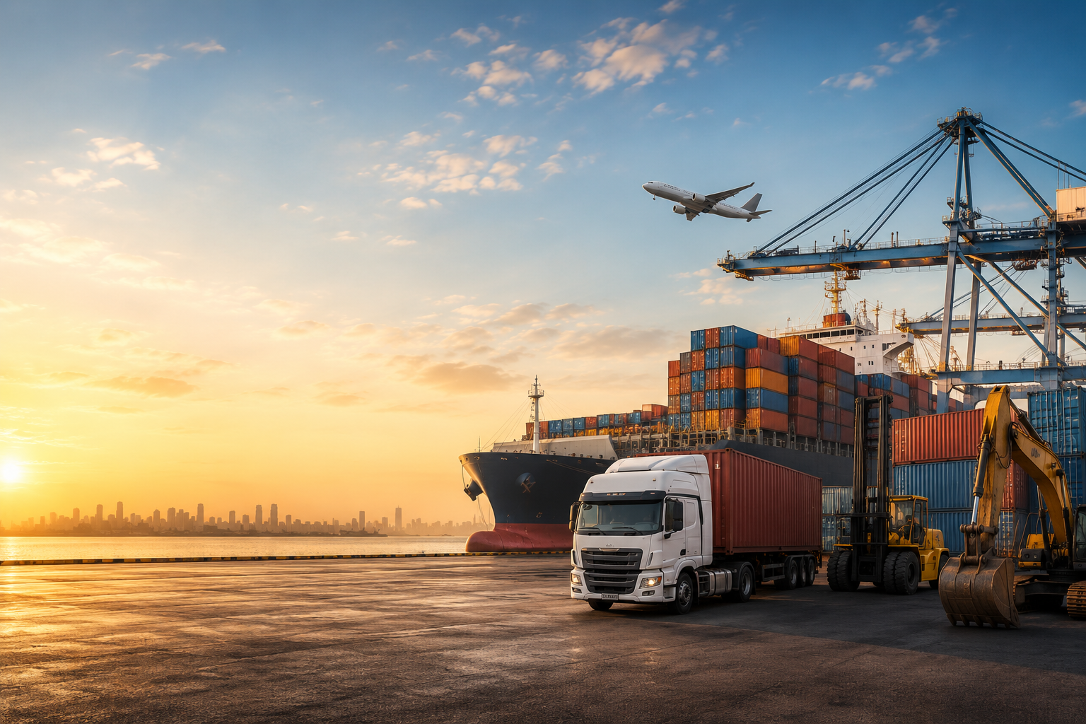 About International trade and shipping supporting global business development
